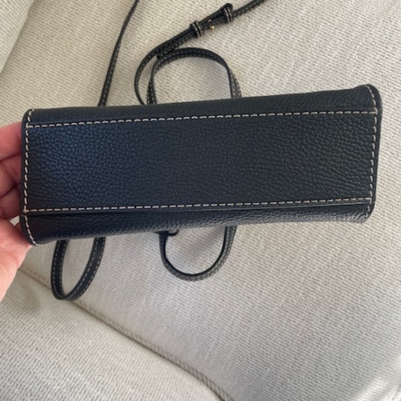 NWOT MARC JACOBS "mini" GRIND BLACK LEATHER CROSSBODY BAG - Picture 3 of 15